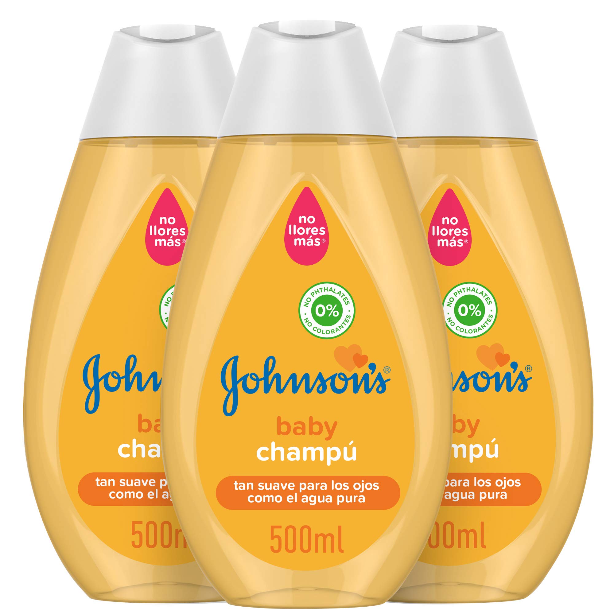 Johnson's Baby Shampoo 3-Pack 500ml - Gentle Hair Wash for Newborns & Kids