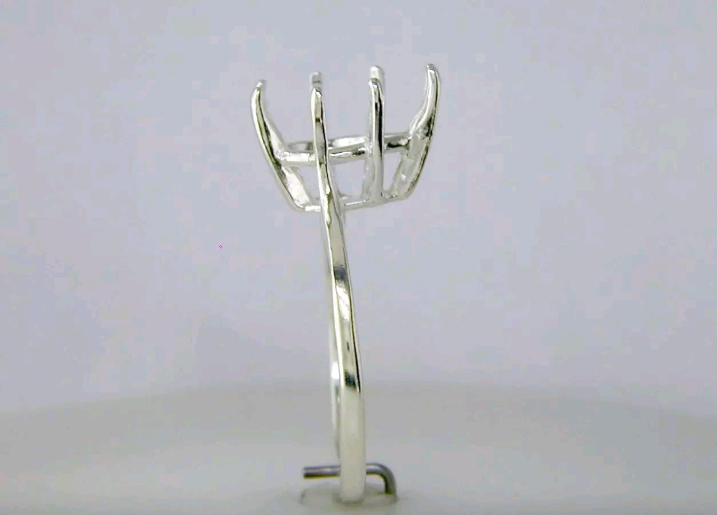 Sterling Silver or 14K Gold 12x8mm to 20x15mm Deep Pear Blank Ring Shank Setting - Size 8 (Item# 163880/143880) - Perfect for Engagement Rings, Wedding Bands & Jewelry Making