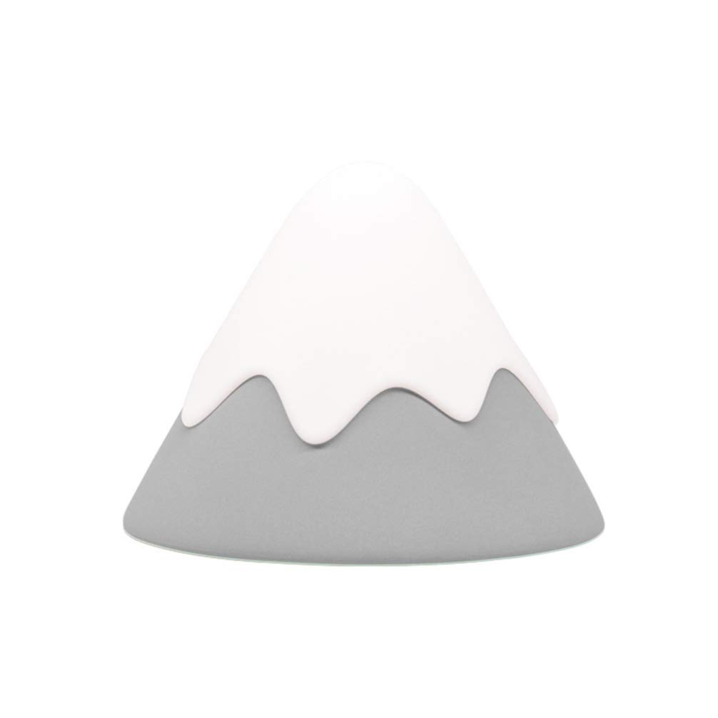 Rechargeable LED Night Light for Kids - Snow Mountain Shaped Nursery Lamp, Bedside Table Lamp for Baby Room | Perfect for Bedtime Stories, Night Feeding & Nursery Decor