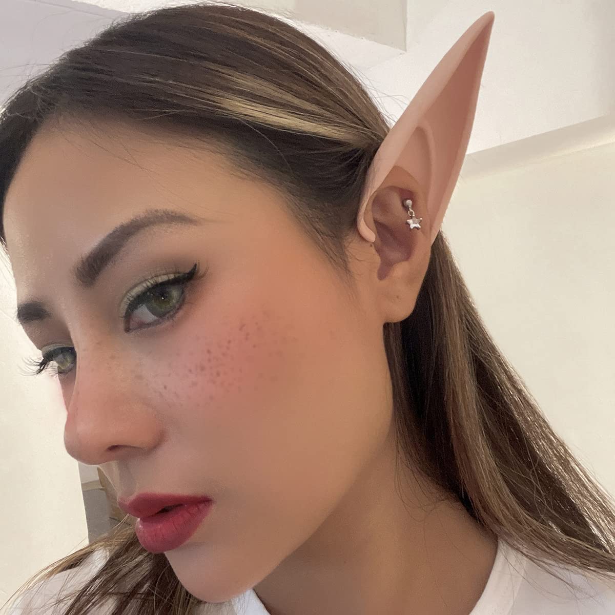 Elf Ears for Women & Girls - Fairy Cosplay Ears for Halloween, Costume Parties & Vampire Masquerade (2 Pairs) | Perfect for Cosplay, Fantasy Events & Themed Photoshoots