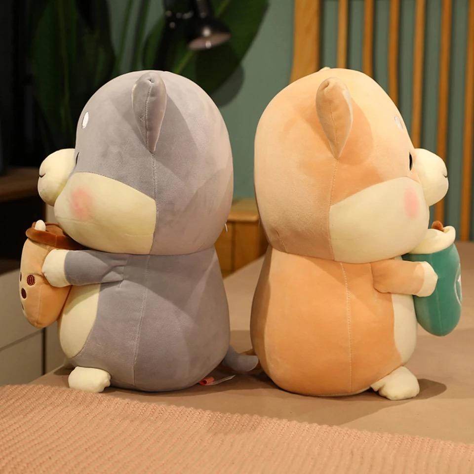 Cute Bubble Tea Shiba Inu Plush Toy - Adorable Boba Stuffed Animal for Kawaii Lovers | Perfect for Home Decor, Gift Giving, and Anime Themed Room Accessories