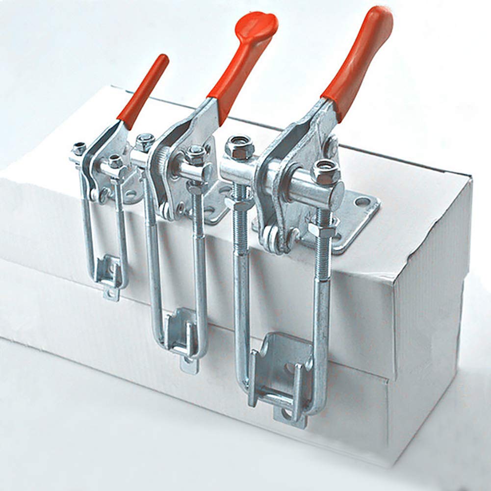 90 Degree Mechanical Lock - Heavy Duty Iron Quick Release Toggle Clamp with Secure Latch for Woodworking, Metalworking, and DIY Projects - Perfect for Jigs, Fixtures, and Workholding Applications
