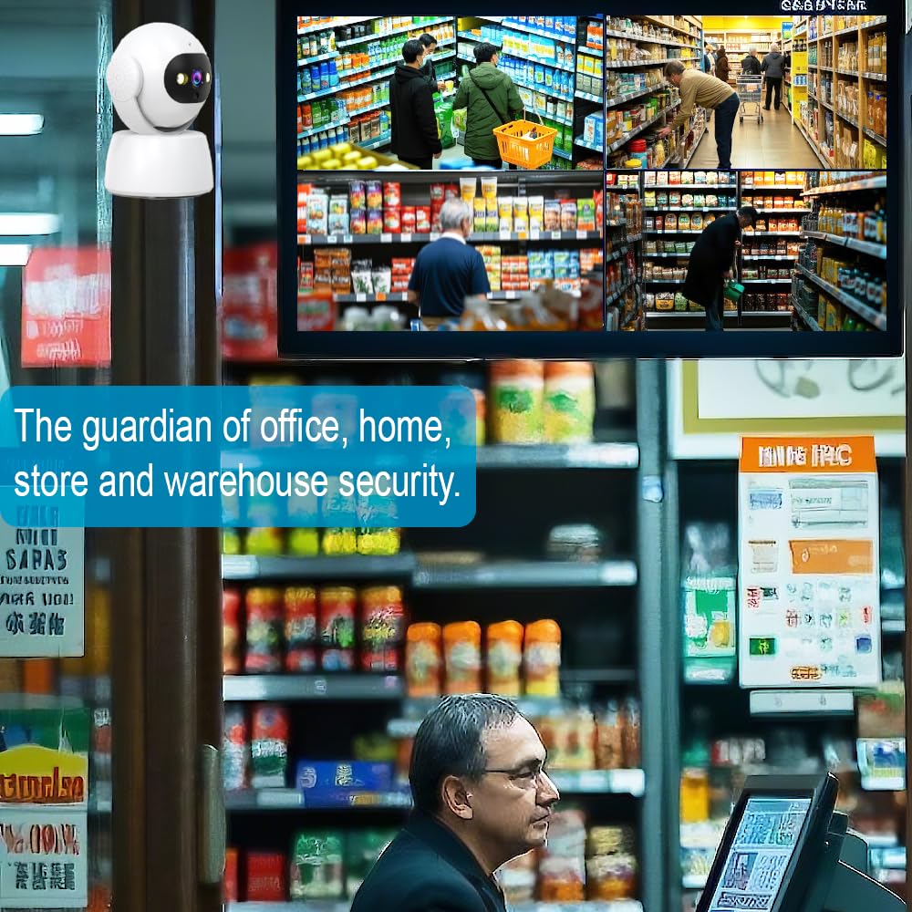 5G/2.4G WiFi Security Camera Indoor - 2K HD Wireless Baby/Pet Monitor with Motion Detection & Two-Way Audio - Works with Alexa & Cloud/SD Storage - Perfect for Home, Nursery & Elderly Care Security