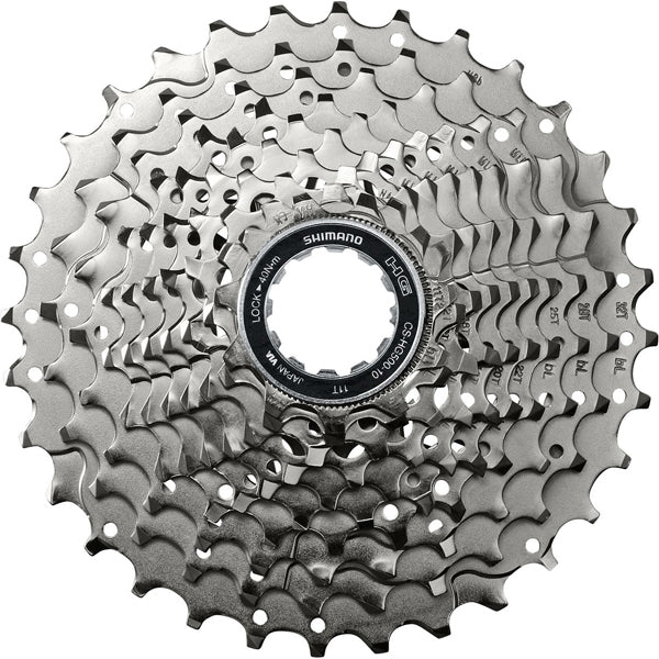 Shimano Deore CS-HG500 10-Speed 11-32T Bike Cassette - Compatible with Mountain & Road Bikes, Perfect for Trail Riding and Commuting