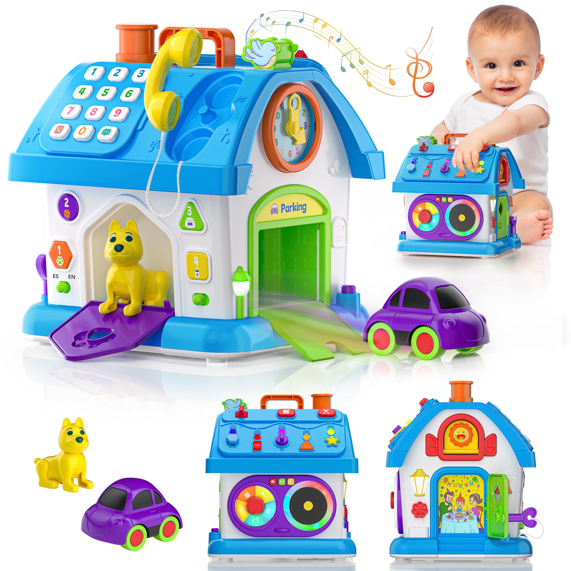 Montessori Toys for 1 Year Old - Educational Learning Toys for Toddlers 12-18 Months - Perfect First Birthday Gift for Boys & Girls - Wooden Sensory Toys for Early Childhood Development - Ideal for Playtime, Daycare & Homeschooling