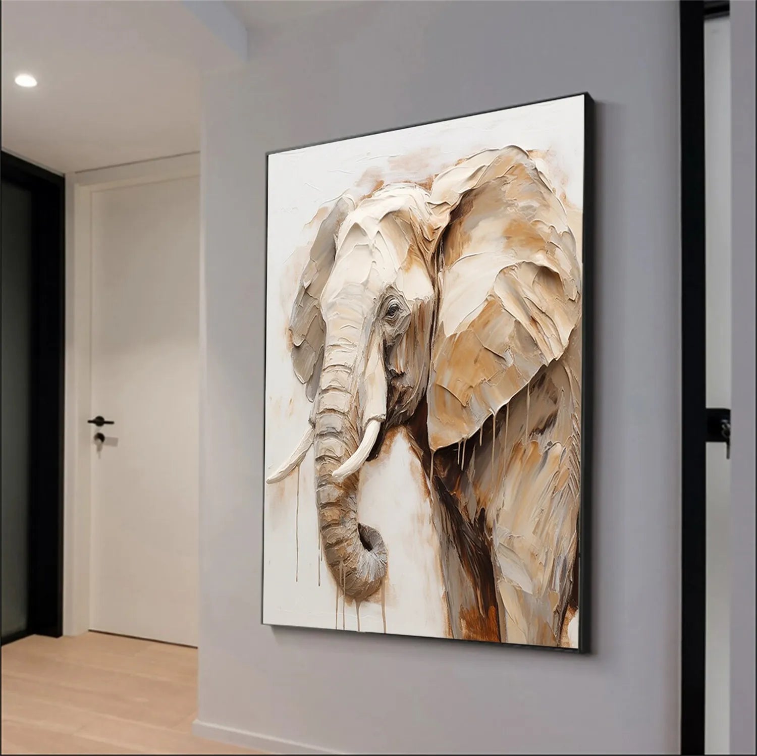 Animal Art Painting #AP076 - Handmade Canvas Wall Decor for Living Room, Bedroom & Office | Wildlife & Nature Inspired Artwork