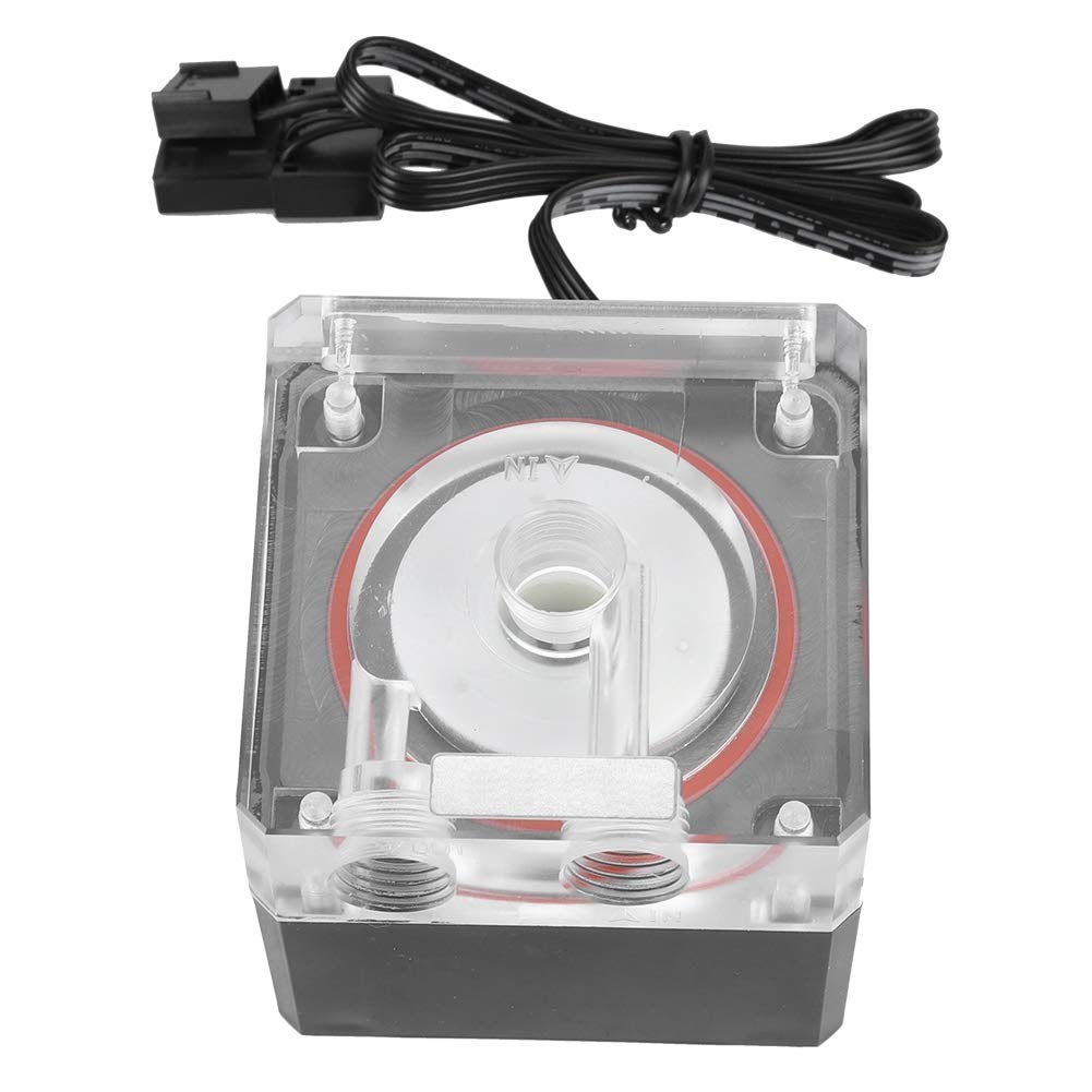 High-Performance PWM Water Cooling Pump for PC - Ultra Quiet, Intelligent Speed Control with D Port & 4-Pin Interface - Perfect for Custom Liquid Cooling Systems & Gaming PC Builds