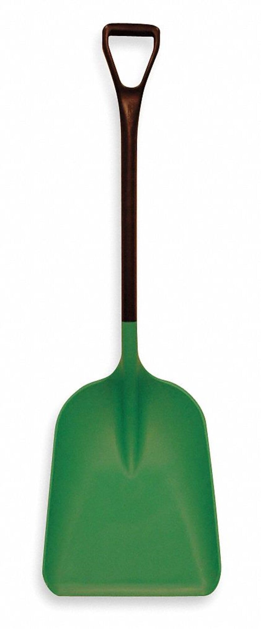 Remco 6985SS Green Polypropylene Industrial Safety Shovel - 46-Inch Heavy Duty Snow Shovel with Fiberglass Handle for Construction, Landscaping & Emergency Use