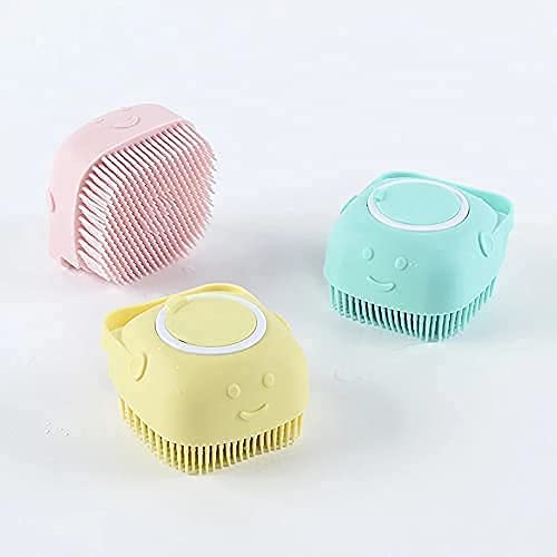 WEHXZP Silicone Massage Bath Brush for Hair, Scalp & Body - Exfoliating & Cleansing Brush with Soft Bristles for Shower, Bath & Spa - Ideal for Men & Women - Pack of 1 | Perfect for Deep Cleaning, Relaxing Massage & Enhancing Shampoo Lather