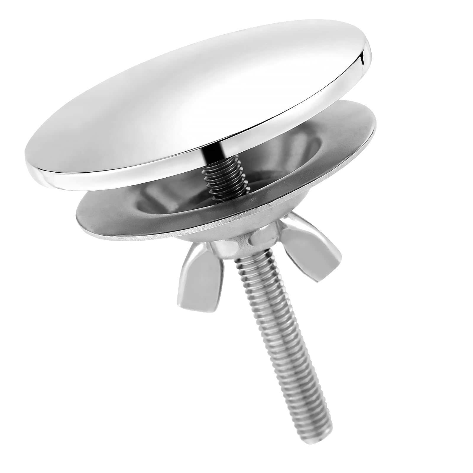 Premium Stainless Steel & Zinc Alloy Kitchen Sink Hole Cover - Durable Faucet Hole Plug for Kitchen Sink, Silver Sink Accessories | Perfect for Leak Prevention & Aesthetic Upgrade in Modern Kitchens