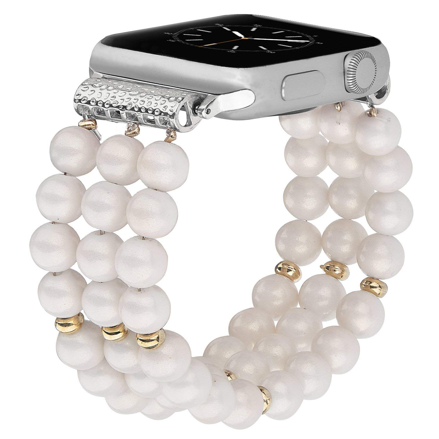 Premium Fashion Jewelry Bands Compatible with Apple Watch 38/40/41mm & 42/44/45/49mm - Stylish iWatch Strap for Men & Women - Perfect for Apple Watch Series Ultra/8/7/6/SE/5/4/3/2/1 - Ideal for Workouts, Office & Everyday Wear