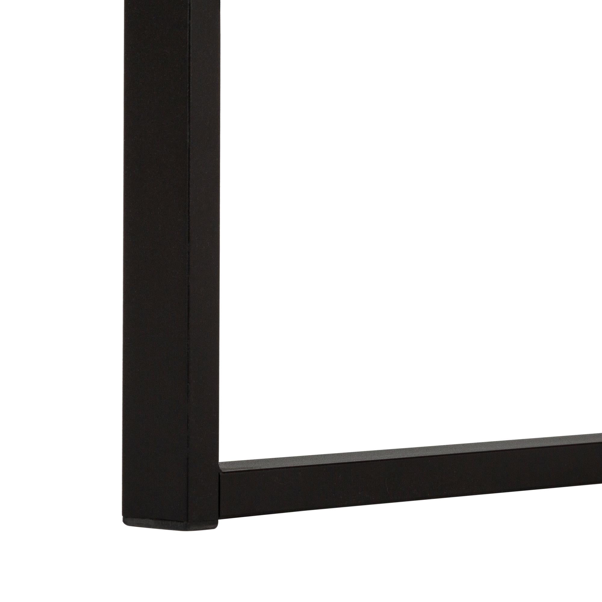 Monarch Computer Desk - Recycled Wood & Black Metal Frame - Home Office Desk for Work & Study - Perfect for Small Spaces & Modern Decor