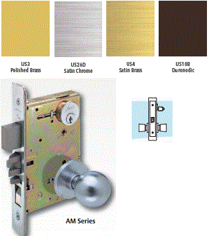 Arrow AM24 Storeroom Mortise Knob Lock - Secure Entry Door Lock for Offices, Schools & Storage Rooms - Heavy Duty Commercial Grade Locking System