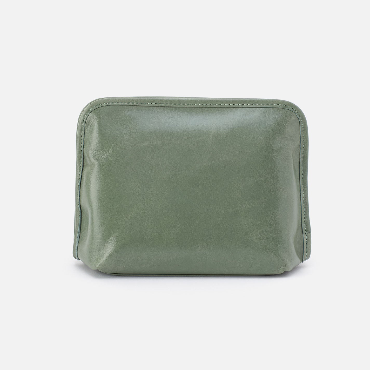 Premium Leather Cosmetic Bag - Elegant Jade Makeup Pouch for Travel & Everyday Use | Durable & Stylish Beauty Organizer