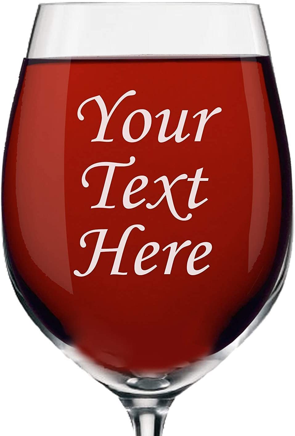 Incrizma Custom Engraved Wine Glasses Set of 2 (470ml) - Personalized Wedding Anniversary Gifts for Couples - Perfect for Romantic Dinners & Anniversary Celebrations