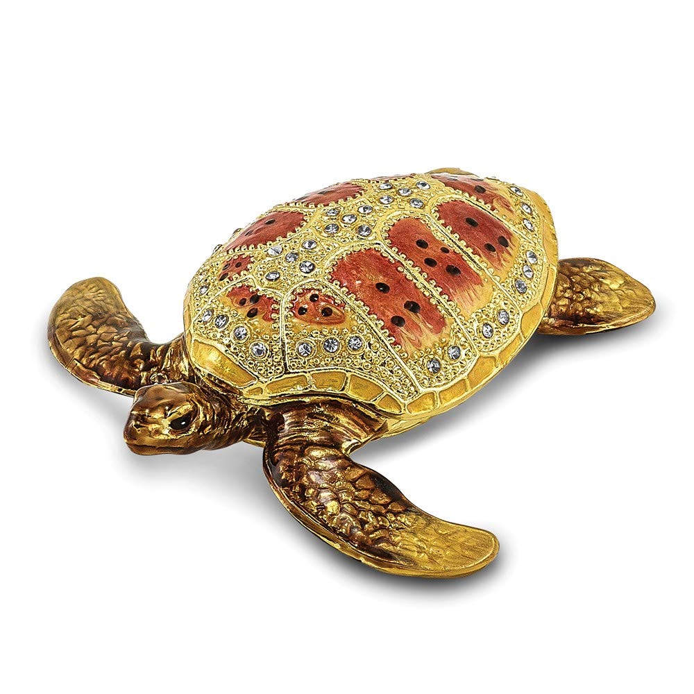 Sonia Jewels Palm Beach Loggerhead Sea Turtle Trinket Box 3