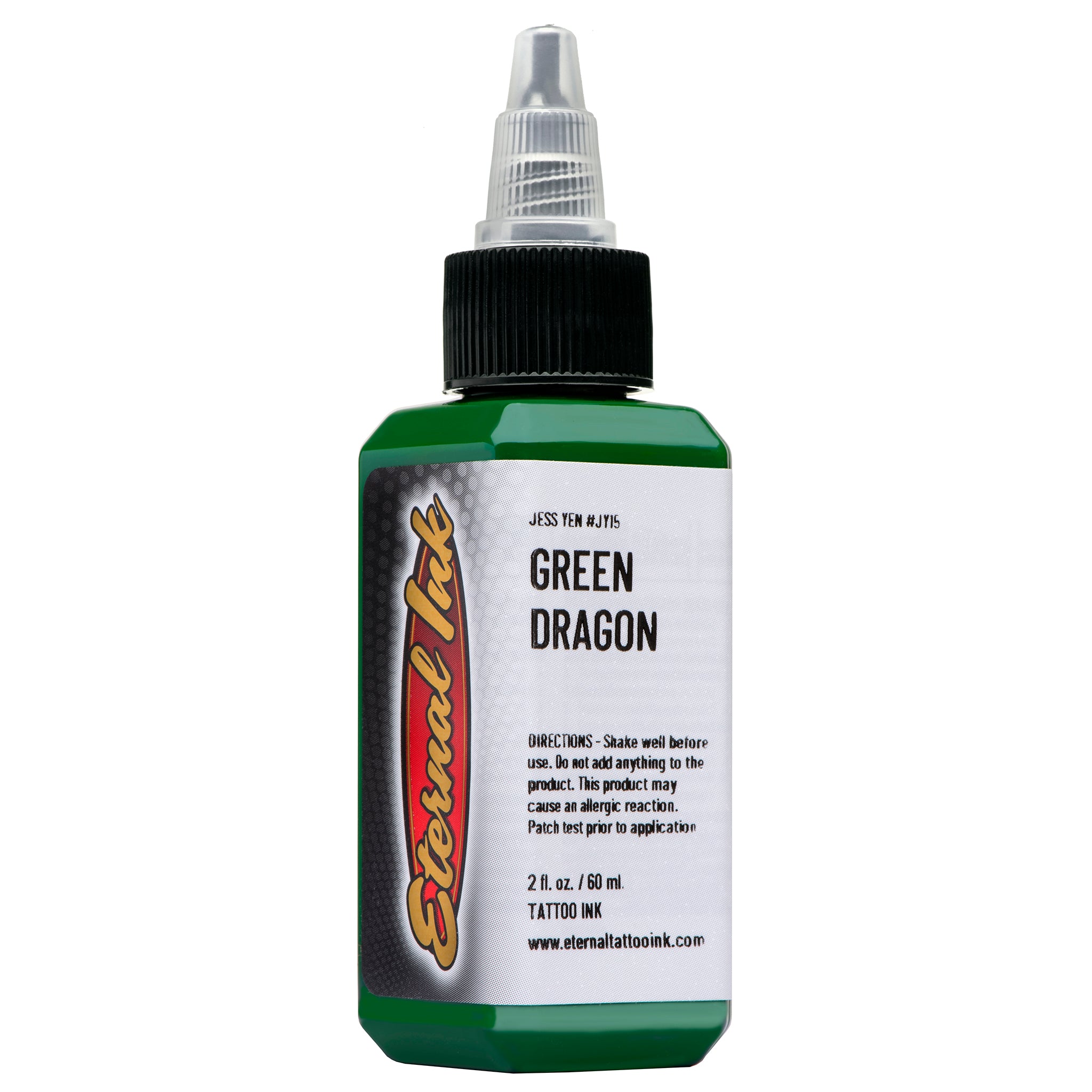 Eternal Jess Yen Green Dragon Ink - 2oz Premium Calligraphy Ink for Brush Writing, Art & Tattoo Designs - Perfect for Chinese Calligraphy, Sumi-e Painting & DIY Crafts
