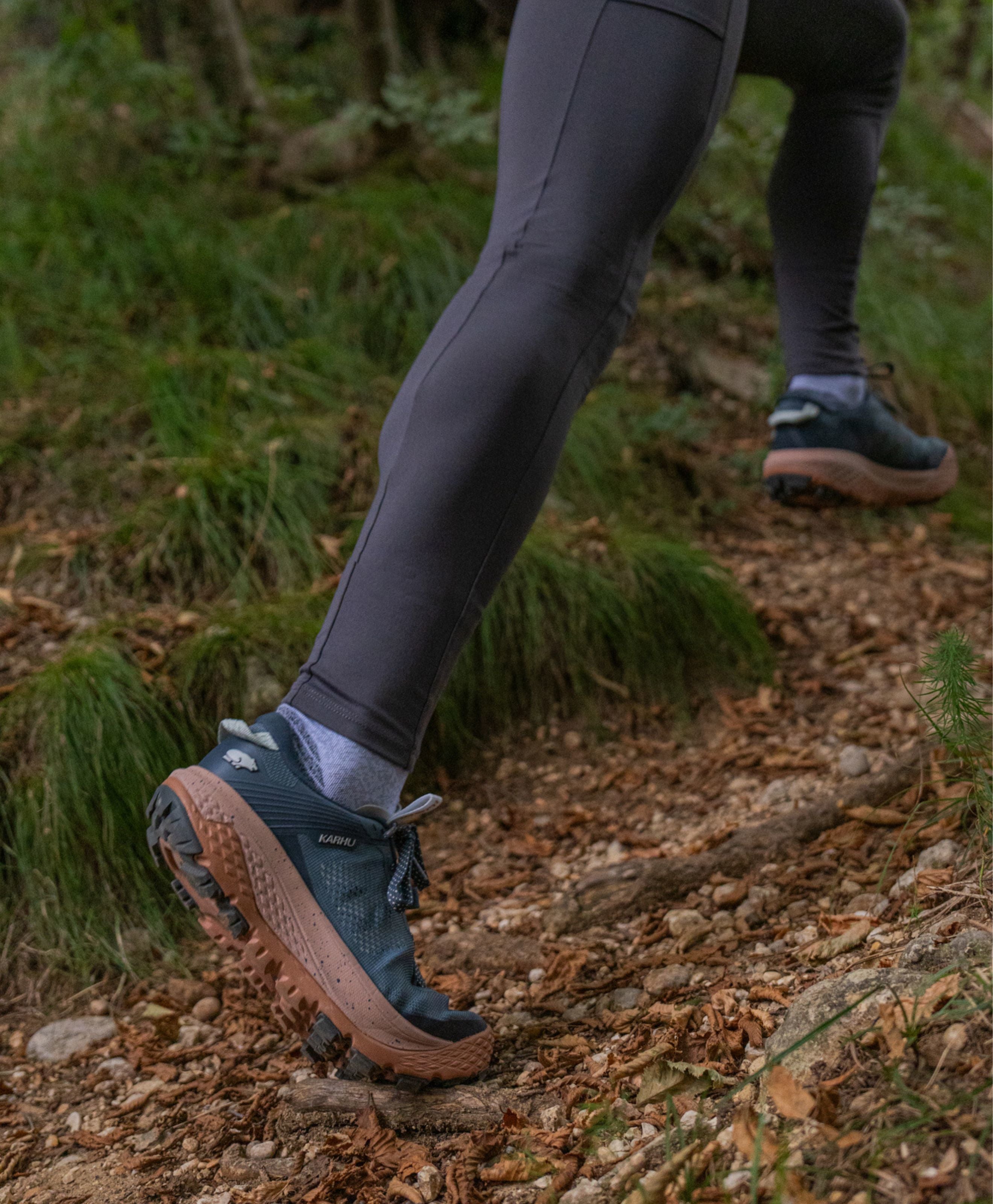 Women's IKONI TRAIL 1.0 Hiking Shoes - Stormy Weather/Rugby Tan - Lightweight Waterproof Trail Running Shoes for Women | Perfect for Outdoor Adventures, Hiking & Trail Running