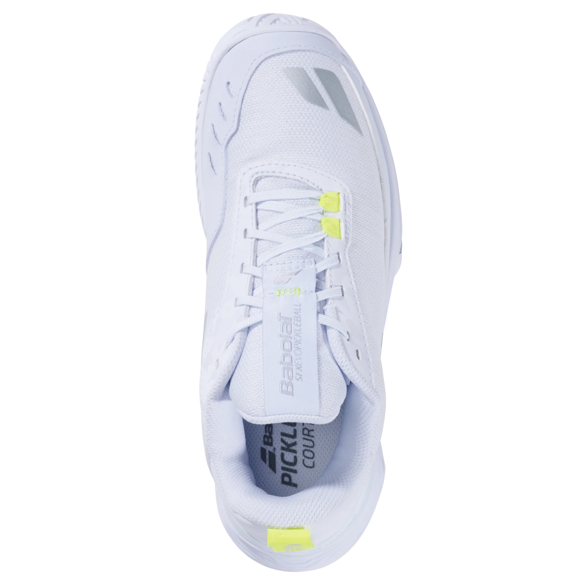 Babolat SFX Evo Women's Pickleball Shoes - Lightweight Tennis Shoes for Women with Cushioning & Support - White/Silver - Perfect for Indoor & Outdoor Court Sports
