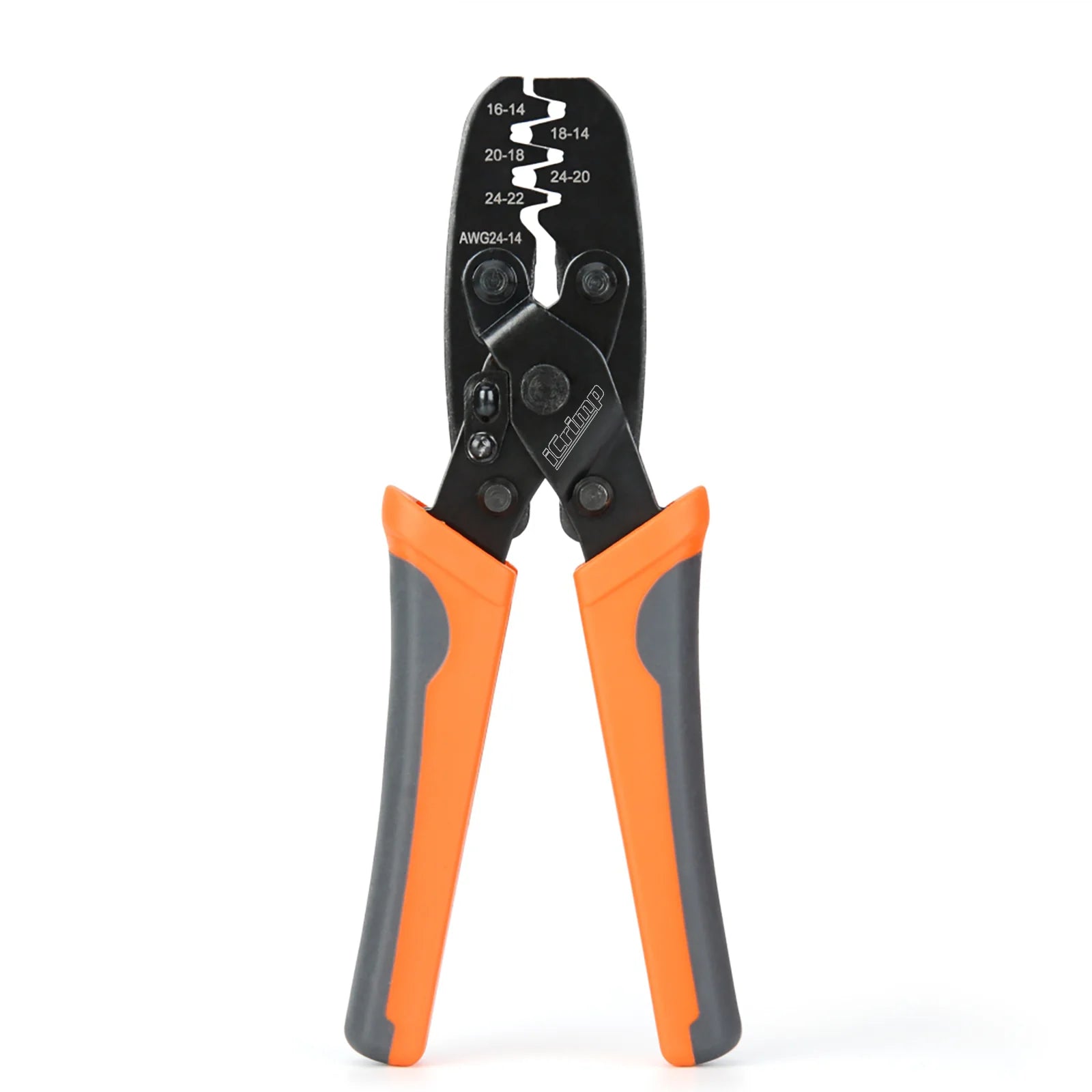 AWG 24-14 Non-Insulated Open Barrel Terminal Crimper Tool for Molex, Delphi, AMP/Tyco Electrical Connectors - Perfect for Automotive Wiring, DIY Electronics & Industrial Applications
