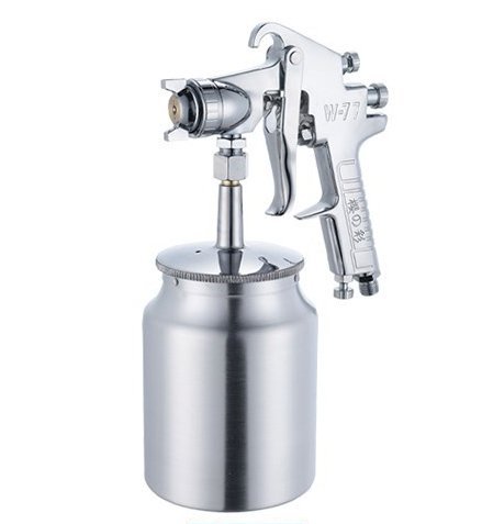 2.5 HVLP Touch-Down Spray Gun with 1000cc Cup - Professional Grade Gelcoat Spray Gun for High Pressure Applications - Perfect for Automotive, Marine, and Industrial Coating Projects