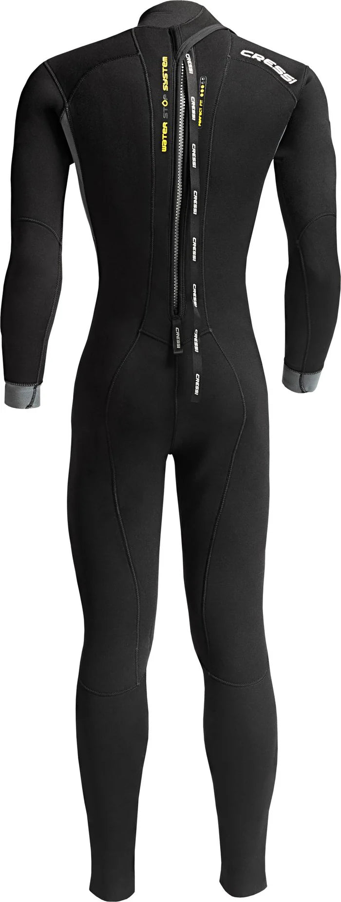 Cressi Fast Full Wetsuit for Scuba Diving & Spearfishing - 3mm Neoprene Thermal Protection for Men & Women - Perfect for Cold Water Surfing, Snorkeling & Water Sports