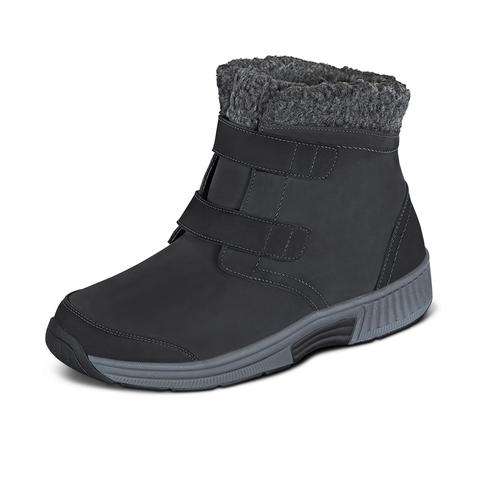 Orthofeet Women's Waterproof Winter Boots with Arch Support - Orthopedic Snow Boots for Women with Plantar Fasciitis & Foot Pain - Warm Comfortable Boots for Walking, Hiking & Cold Weather