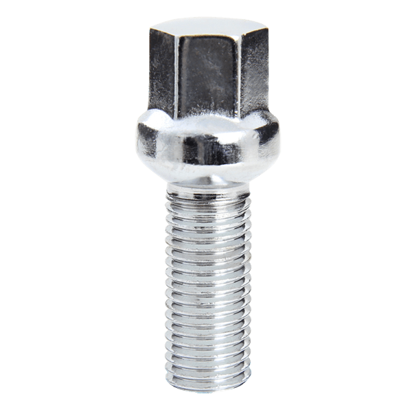 Bolt R13 Ball Seat Chrome Bolt 14mm x 1.50 Closed End Acorn 28mm Shank 17mm Hex - Perfect for Automotive, Machinery, and Industrial Equipment Assembly