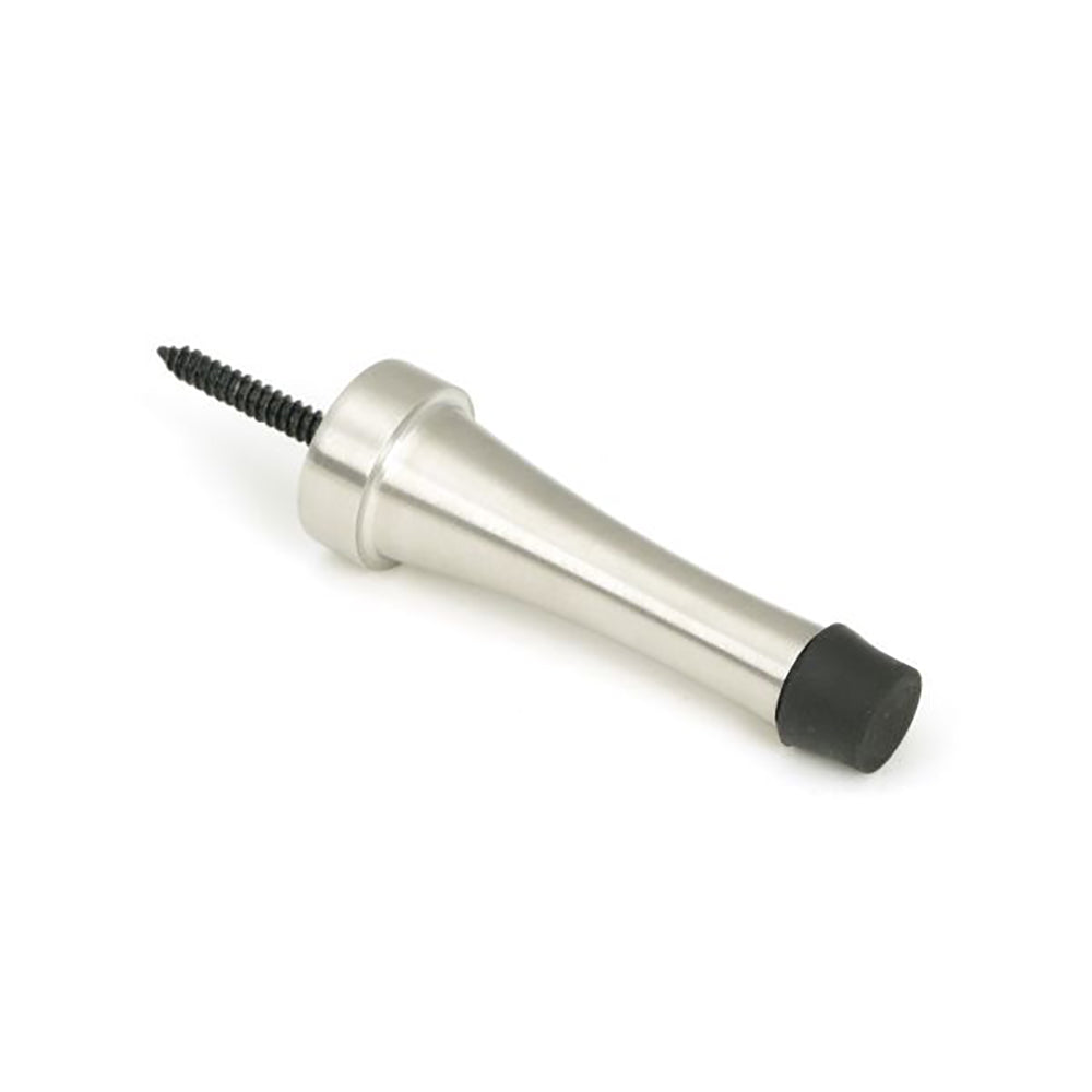 Stainless Steel Door Stopper with Satin Finish - Heavy Duty Door Wedge for Home, Office & Hotel - Perfect for Sliding Doors, French Doors & Hardwood Floors