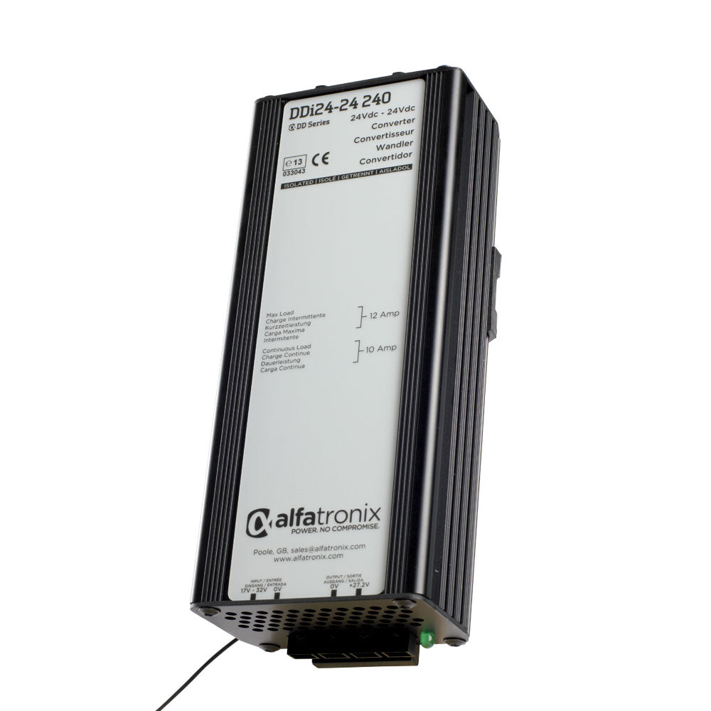 Alfatronix DDi Series 24V 240W (10A) Isolated DC-DC Power Converter - Perfect for Industrial Automation, Telecom Equipment & Renewable Energy Systems