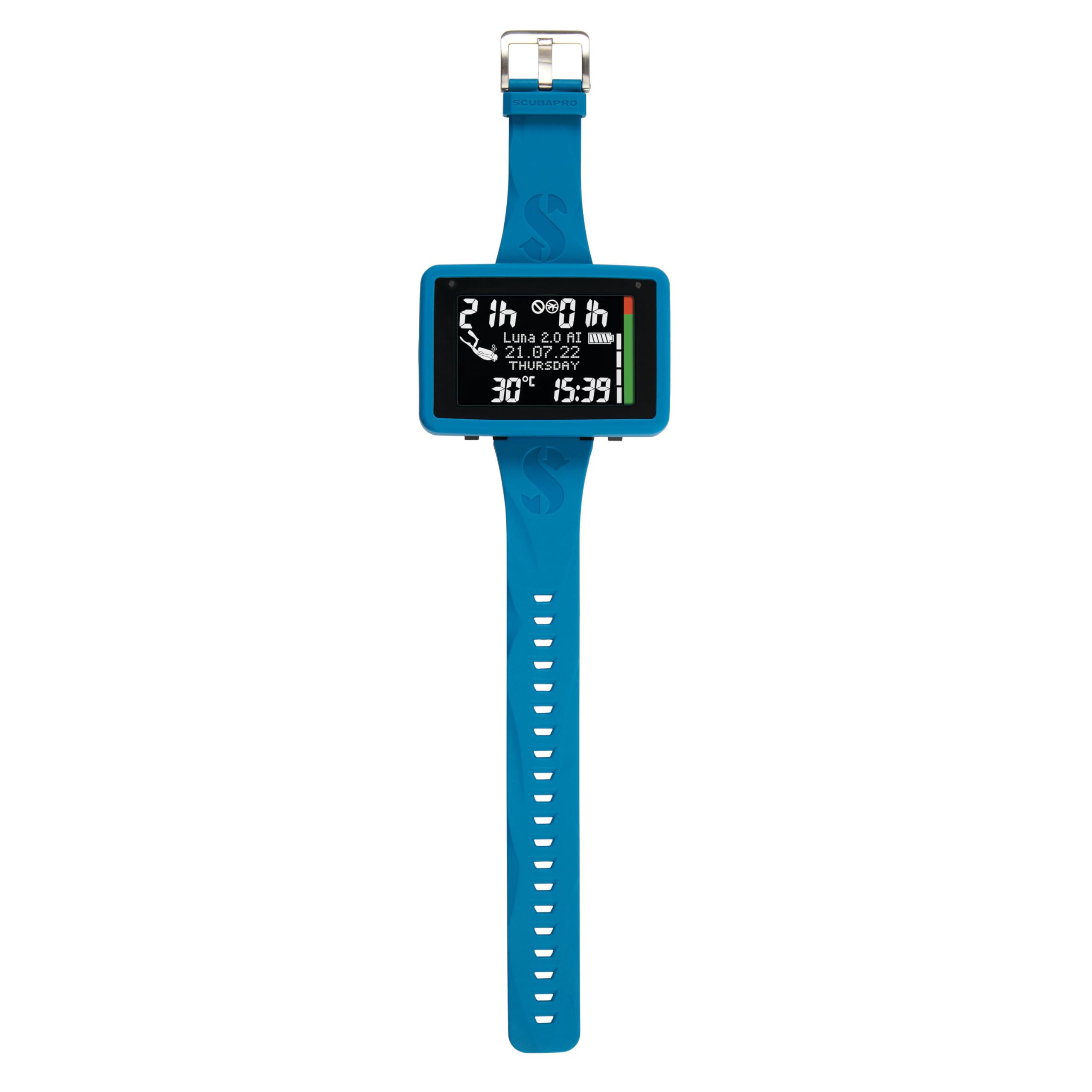 SCUBAPRO Luna 2.0 AI Wrist Dive Computer with Bluetooth - Air Integrated Digital Watch for Scuba Diving - Includes Protective Case & Silicone Band - Perfect for Recreational & Technical Divers