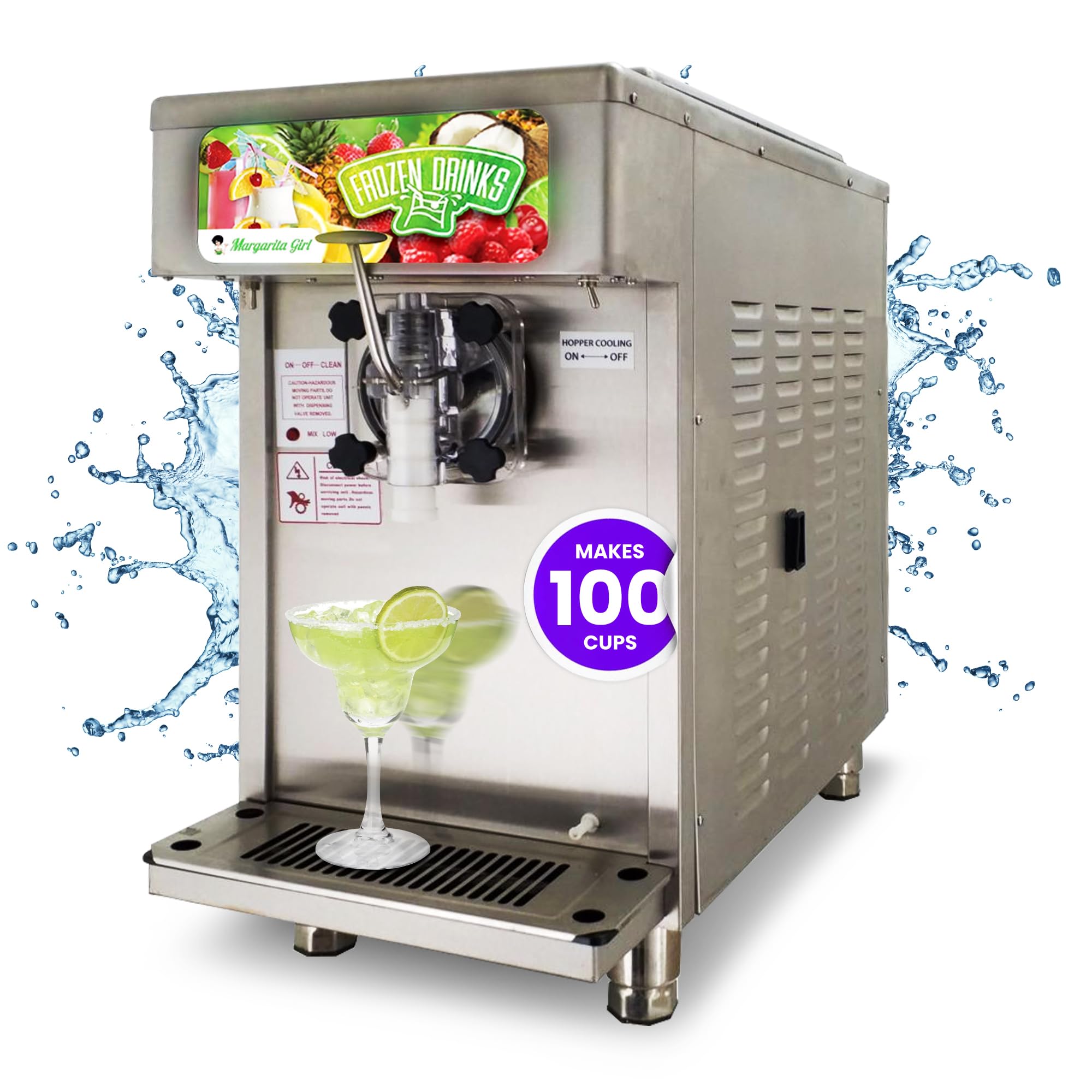 Commercial Margarita Slush Frozen Drink Machine for Bars & Restaurants - Perfect for Margaritas, Daiquiris & Frozen Cocktails - Ideal for Parties, Events & Catering Businesses