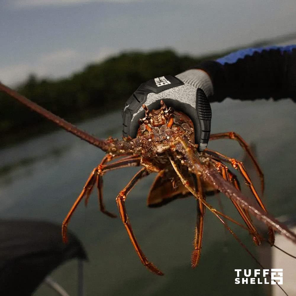 Cut Resistant Lobster Gloves - Touchscreen Compatible, Durable Crab & Spearfishing Gloves for Lobstering, Diving & Fishing - Perfect for Underwater Hunting & Marine Activities