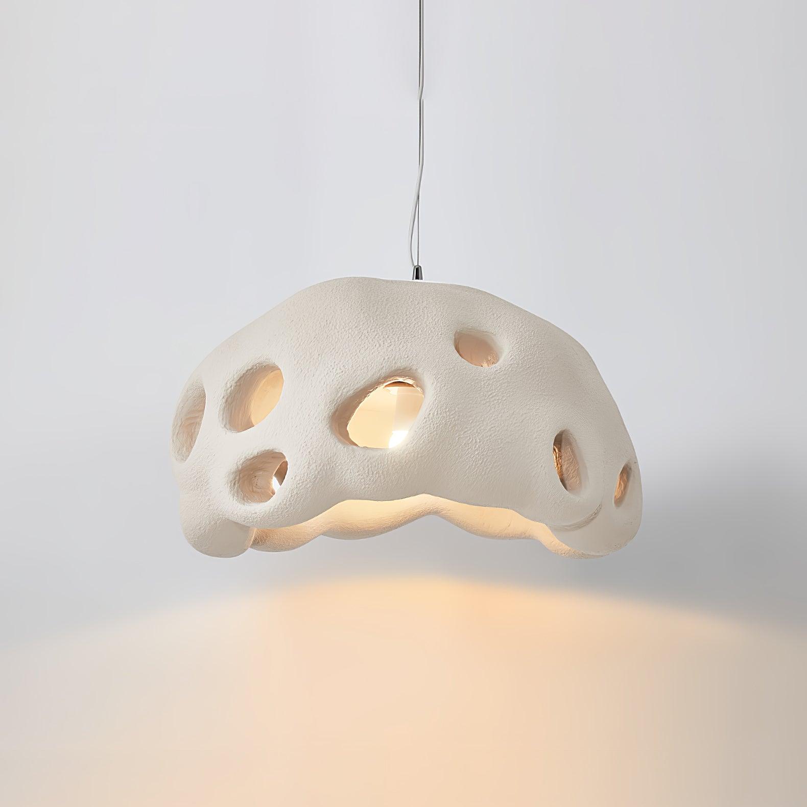 Ant Nest Pendant Lamp - Modern Handmade Rattan Woven Hanging Light Fixture for Living Room, Bedroom, or Patio Decor