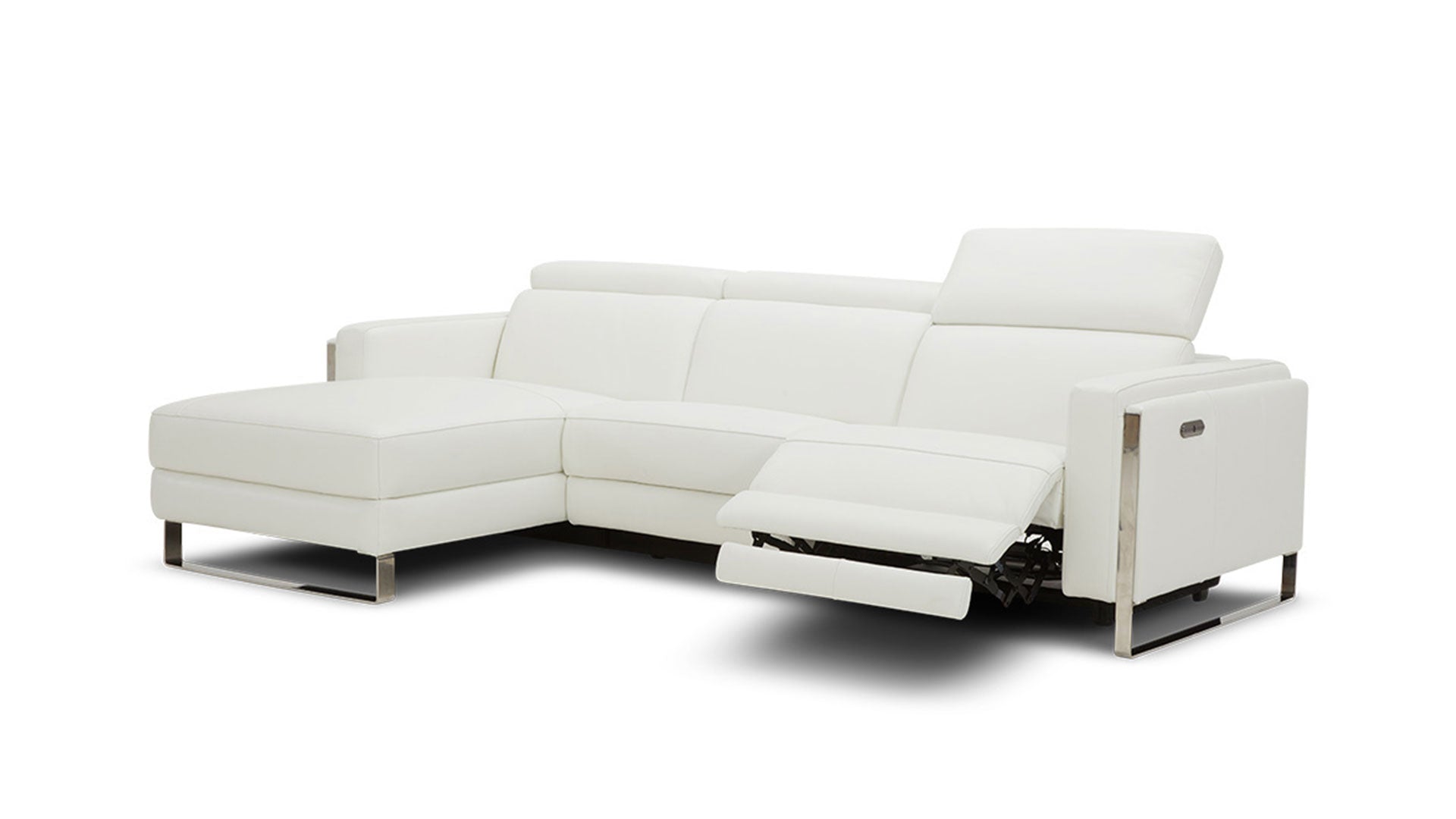 Modern Loons Recliner Sectional Sofa - Comfortable L-Shaped Couch with Cup Holders and USB Charging for Living Room, Home Theater, and Family Room Relaxation