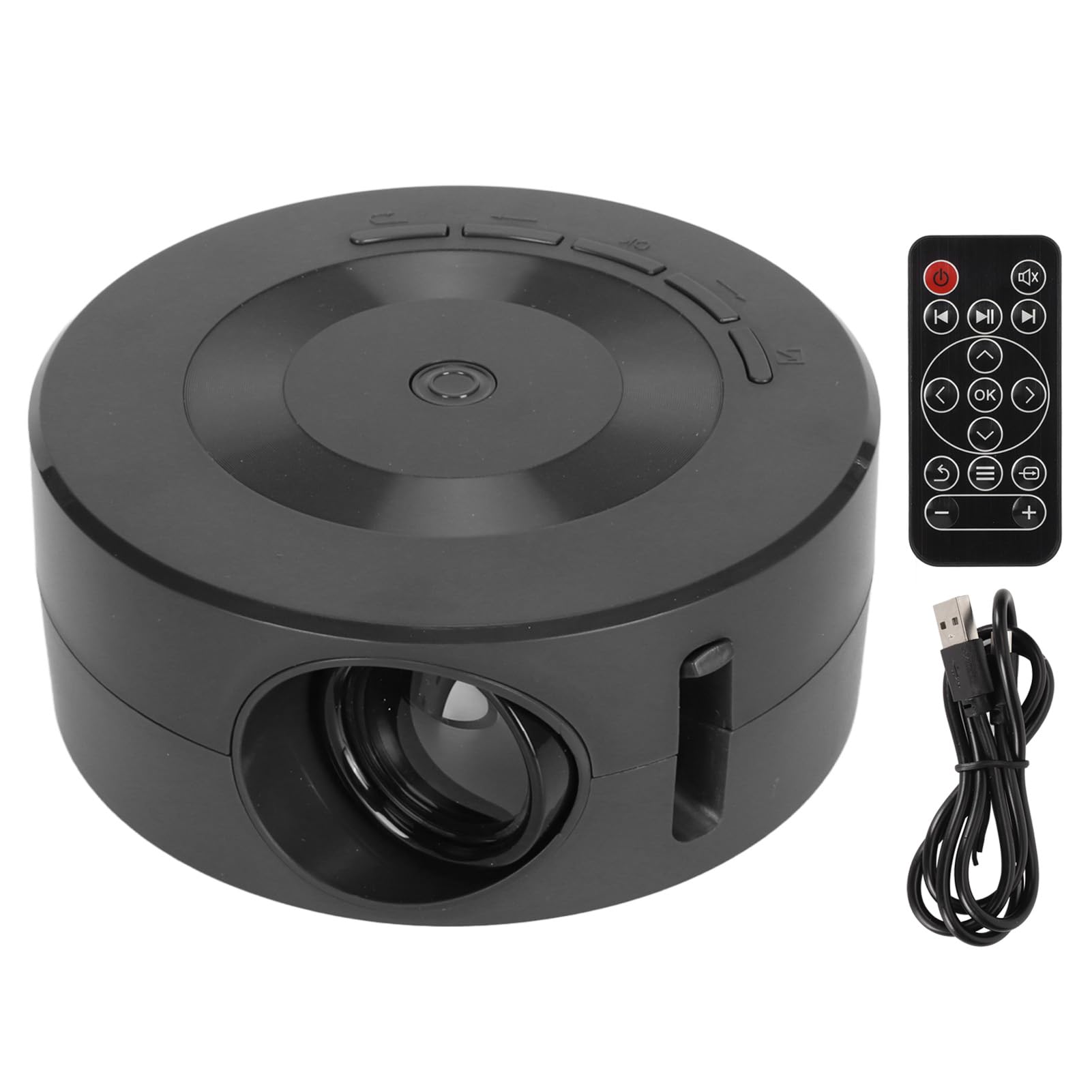 Portable 1080p Mini Projector with Built-in Speaker - HD Home Theater Movie Projector for Indoor & Outdoor Entertainment, Camping, Backyard Movies and Gaming Nights