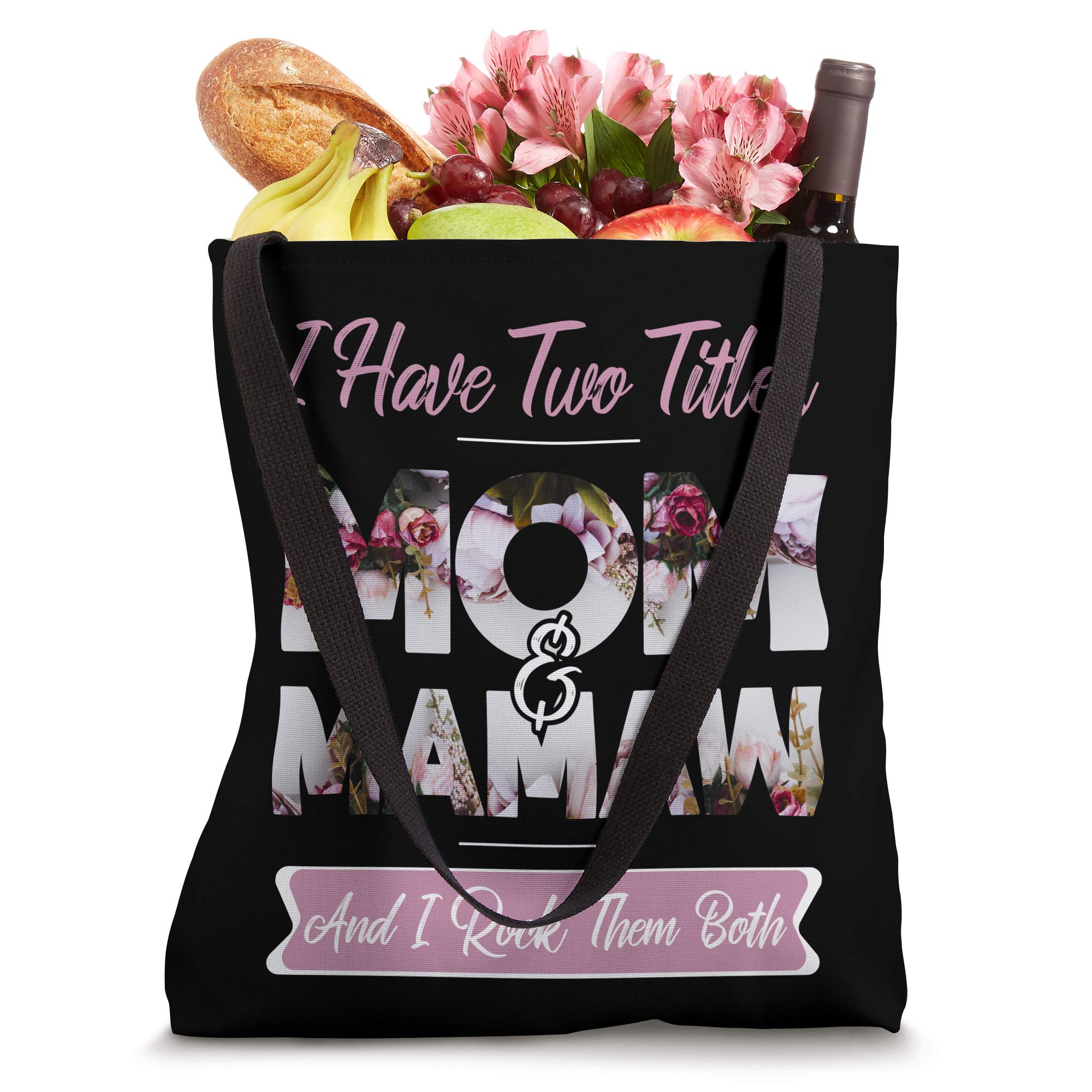 Mom & Mamaw Tote Bags - Personalized Mothers Day Gift Tote for Women - Perfect for Shopping, Work & Everyday Use