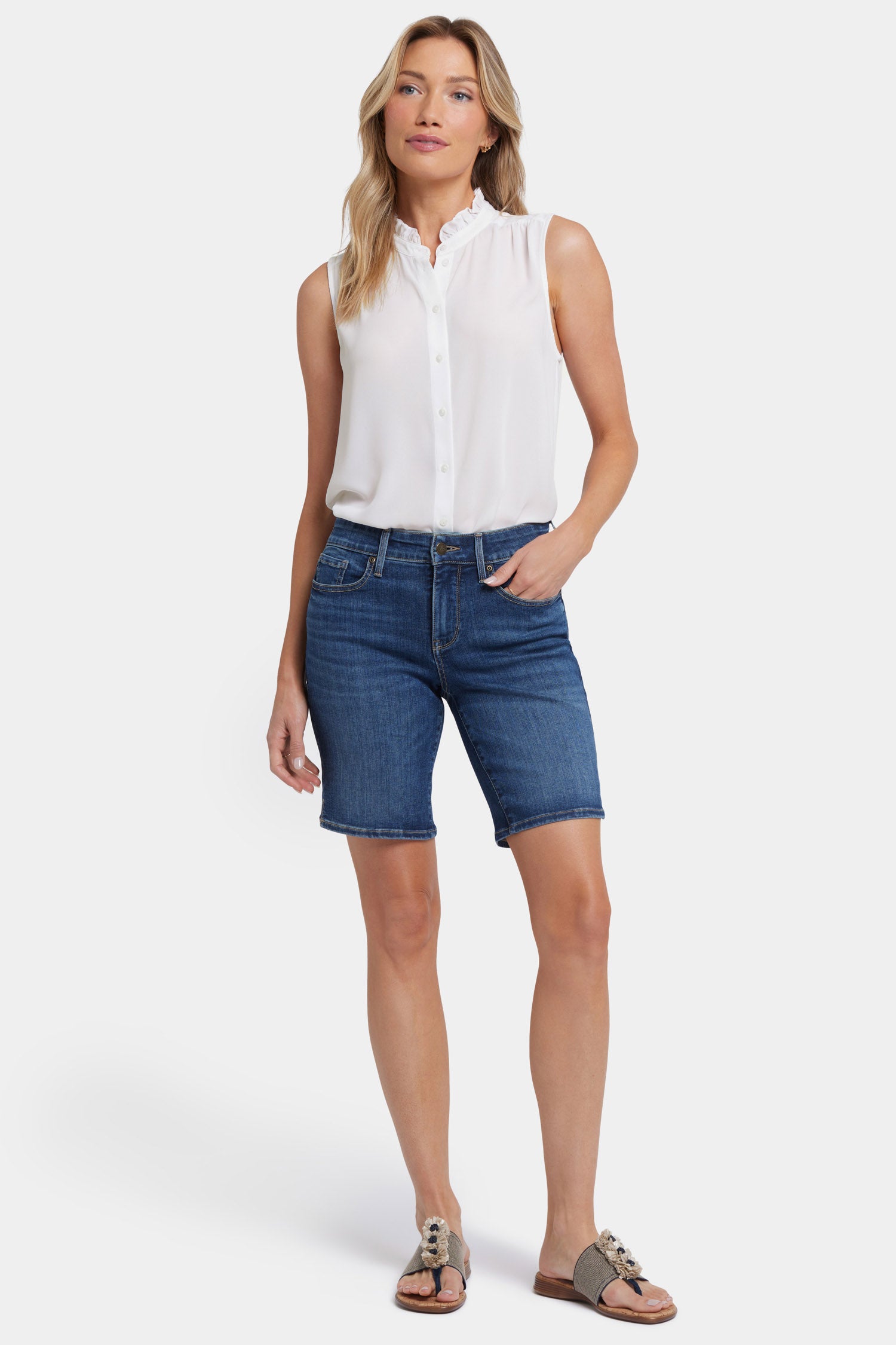 Ella Denim Shorts for Women - High Waisted Ripped Distressed Denim Shorts | Rio Rapids Style | Perfect for Summer, Beach, and Casual Outings