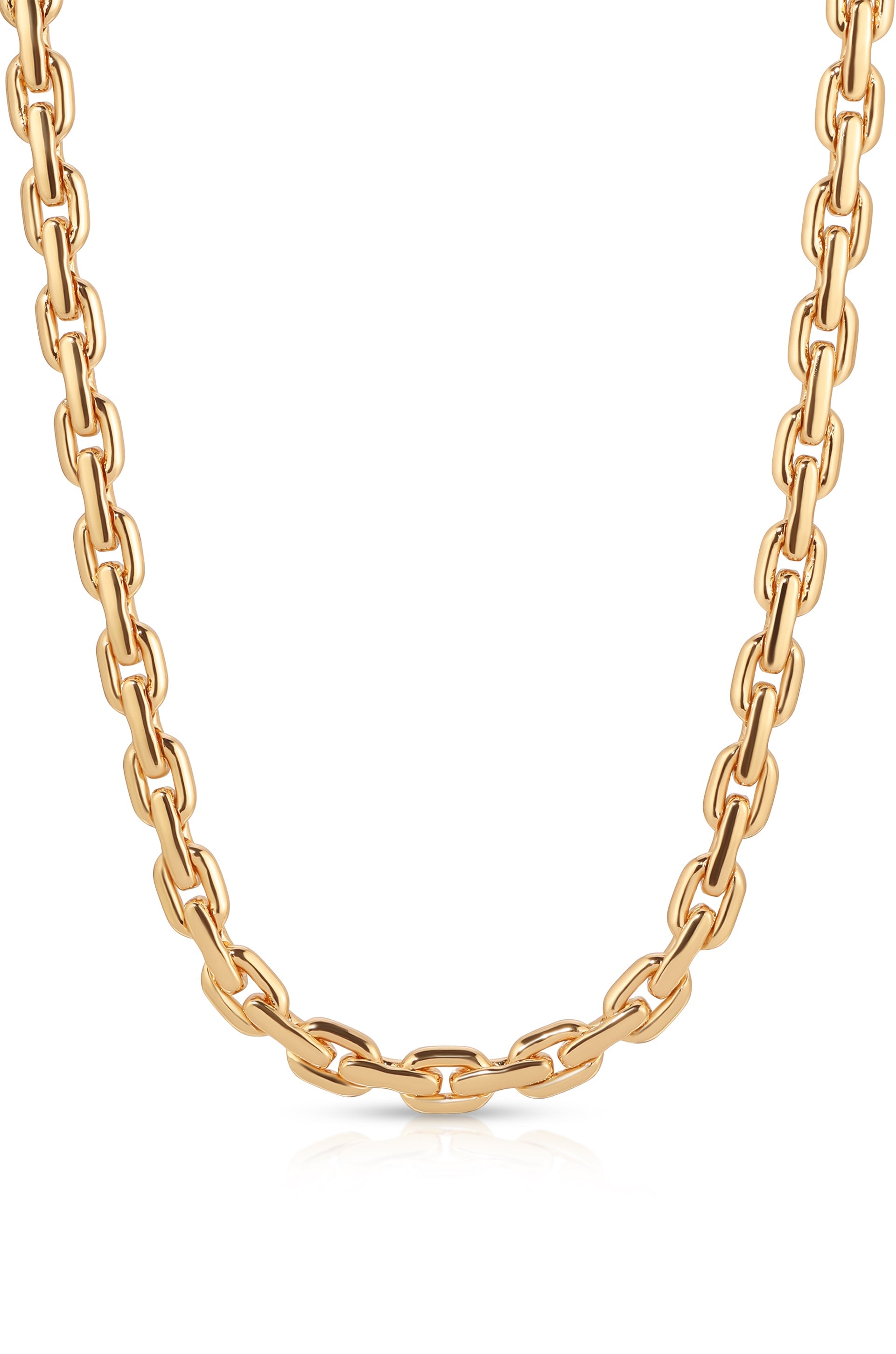 Chunky Chain Link Necklace for Women - Trendy Gold & Silver Statement Jewelry - Perfect for Casual Outfits, Parties & Date Nights