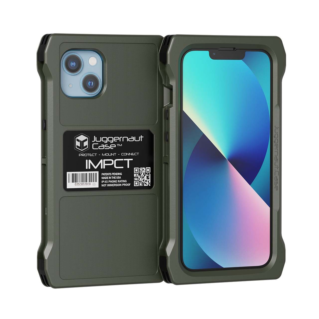 Premium iPhone 13 IMPCT Shockproof Case - Made in USA | Durable Protection for Everyday Use, Work & Travel