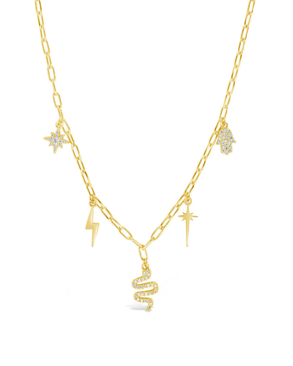 Juno CZ Celestial Charm Necklace - Elegant Cubic Zirconia Star Pendant Jewelry for Women | Perfect for Date Night, Anniversary Gifts & Special Occasions