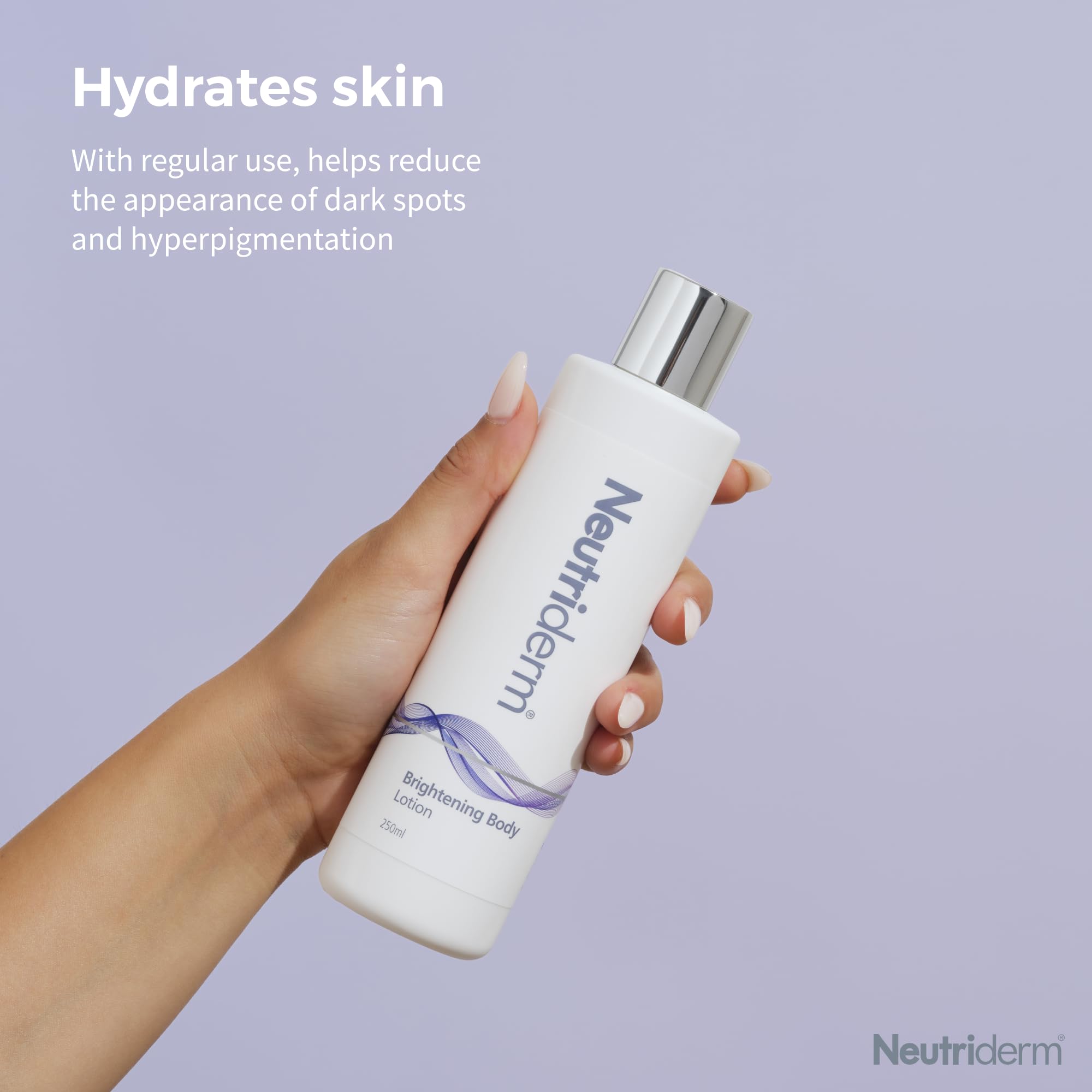 Neutriderm Brightening Body Lotion 250ml - Hydrating & Skin Tone Even Moisturizer for Dry Skin - Perfect for Daily Use & Post-Sun Care