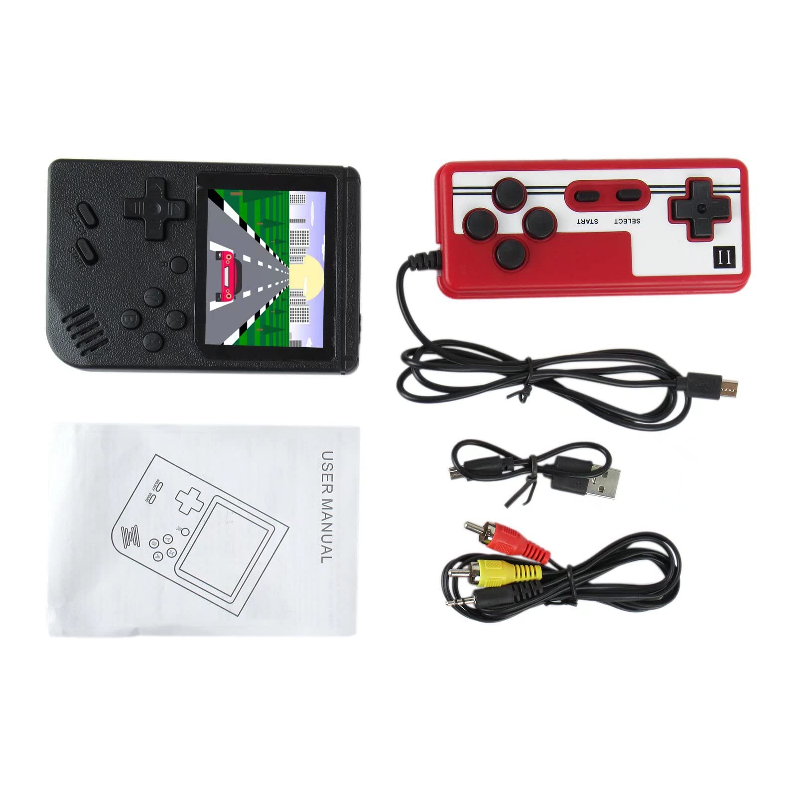 3 Inch Handheld Game Console - 400 in 1 Retro 8-Bit Video Game Player with Gamepad, Portable Mini Gaming Device for Kids & Adults | Perfect for Travel, Gifts, and Nostalgic Gaming Fun