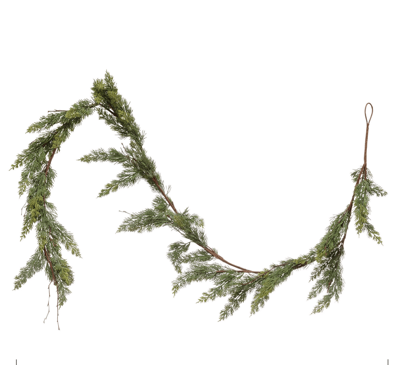 Artificial Cedar Garland for Christmas Decor - Holiday Wreath, Mantel & Staircase Decorations - Realistic Faux Greenery for Indoor & Outdoor Use