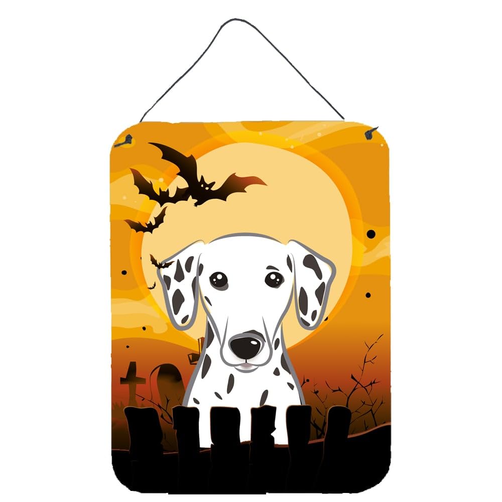 Halloween Dalmatian Metal Wall Decor - 12x16 Aluminum Sign for Kitchen, Bar, Bathroom & Front Door | Spooky Home Decor | Perfect for Halloween Party & Seasonal Home Decoration