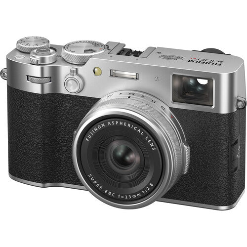 FUJIFILM X100VI Digital Camera 40.2MP APS-C Sensor - Silver | Compact & Lightweight for Travel, Street Photography & Vlogging