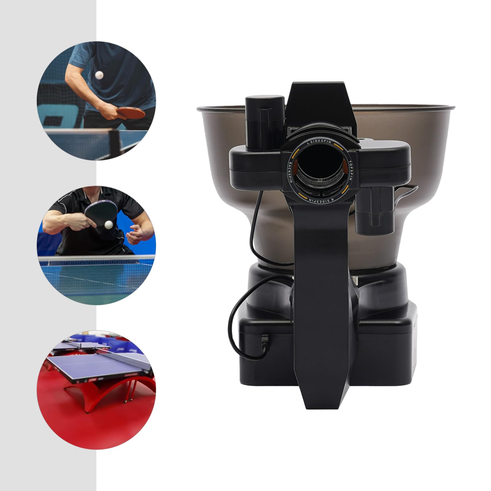 Best Automatic Table Tennis Robot - Portable Ping Pong Ball Machine with 110-Ball Capacity | Perfect for Home Practice & Training Sessions
