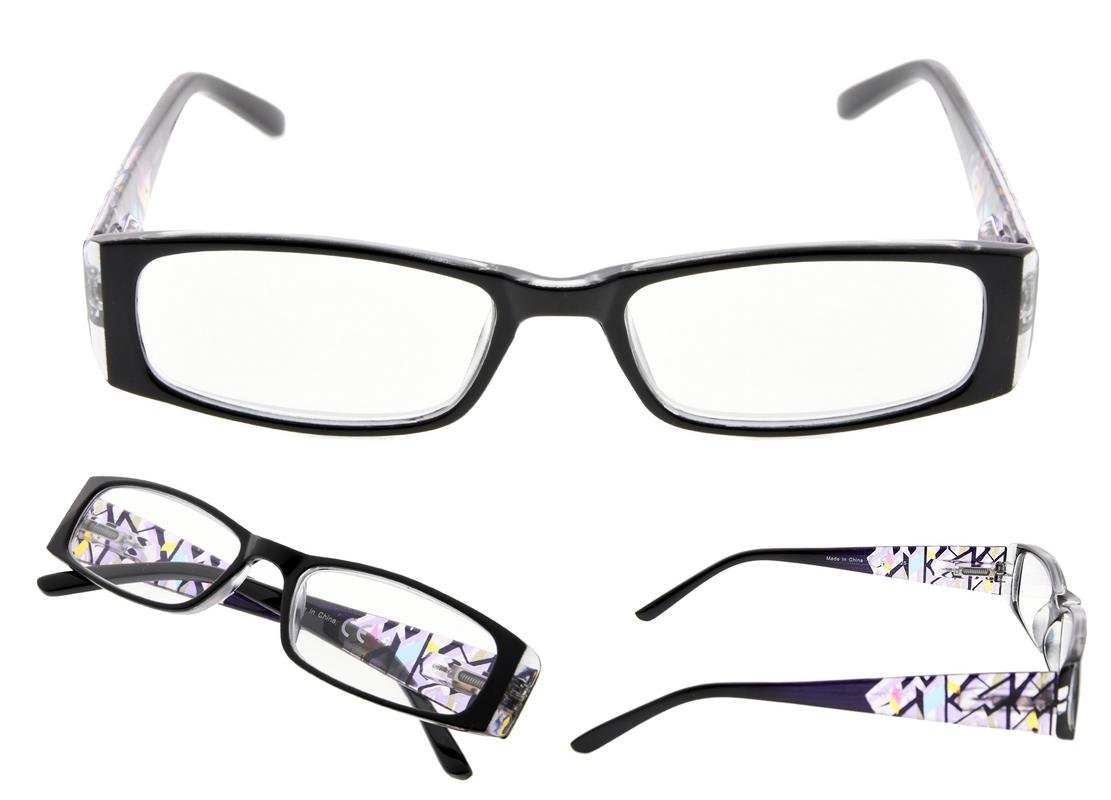 5 Pack Fashion Reading Glasses for Women - Colorful Lightweight Readers +1.0 to +3.5 Magnification (Perfect for Reading, Crafts & Close Work)