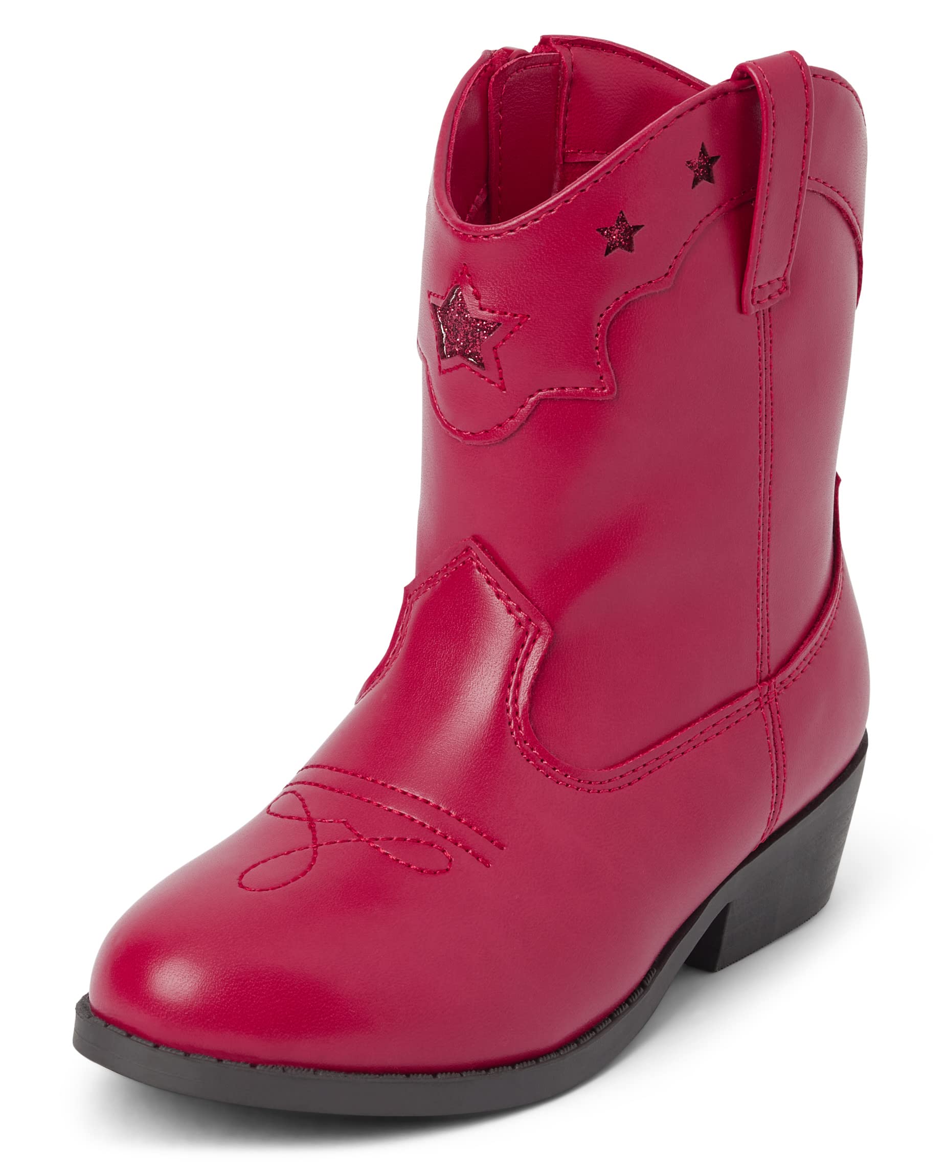Gymboree Girls' & Toddler Cowgirl Boots - Western Style Leather Ankle Boots for Kids | Perfect for Rodeo, Halloween Costume & Country Fashion