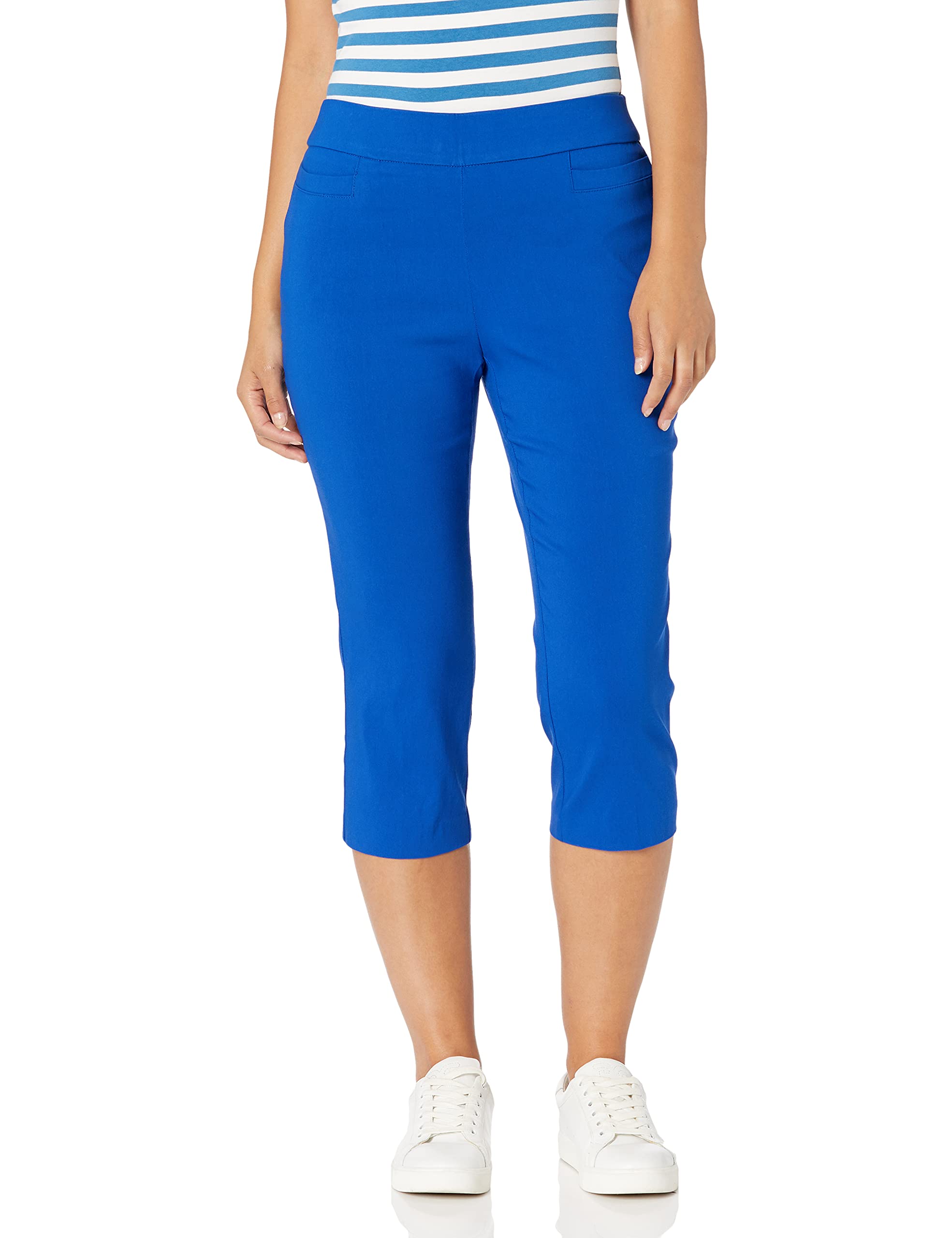 Briggs Women's Pull-On Capri Pants with Pockets for Casual Wear